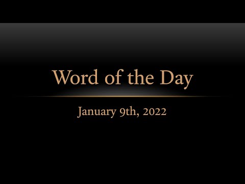 TURFJC Word of the Day for January 9th, 2022: Psalm 89:27-29