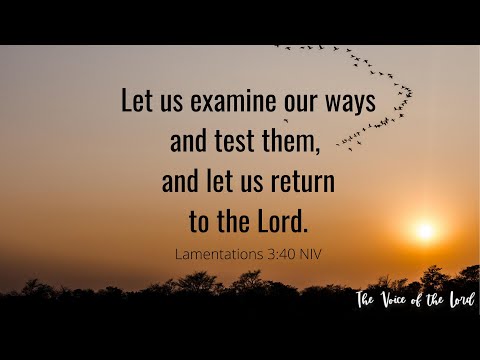 Lamentations 3:40 The Voice of the Lord  October 1, 2022 by Pastor Teck Uy