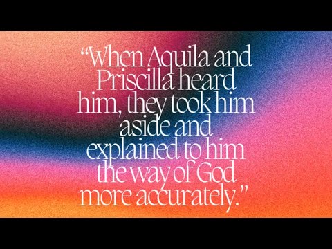 Thought of the day - Acts 18:26