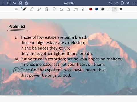 Psalm 62:11 Memorization