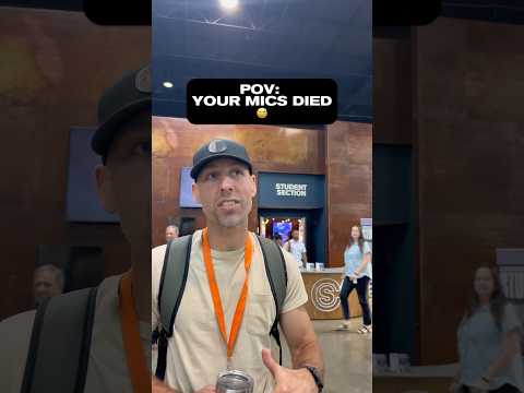 Trust us, on the other side of these mics they’re saying some SUPER inspirational stuff. #fail #pov