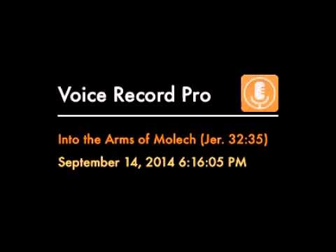 "Into the Arms of Molech" (Jeremiah 32:35)