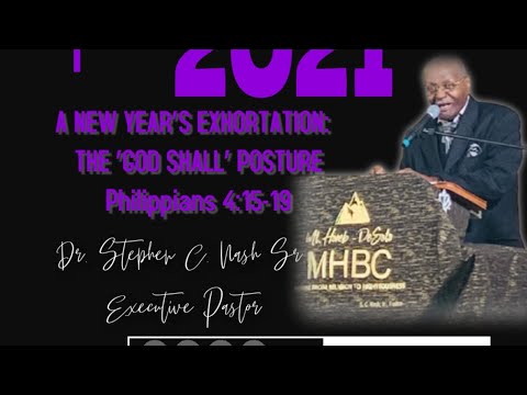 Tuesday Night InSight - A NEW YEAR’S EXHORTATION:  THE ‘GOD SHALL’  POSTURE" Philippians 4:15-19