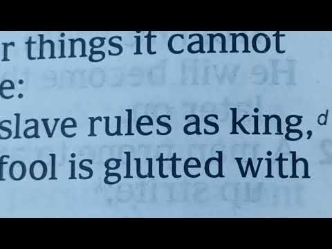 Proverbs 30:22 there are 3things that make the Earth shudder & 4things it cannot endure
