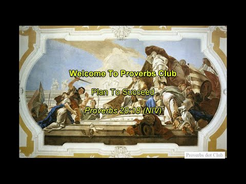 Plan To Succeed - Proverbs 20:18