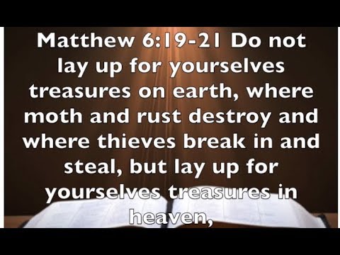 Matthew 6:19-21 -  iPhone and Treasures In Heaven