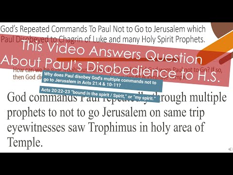 Did Paul in Acts 20:22-23 say the &quot;Spirit&quot; or &quot;my spirit&quot; constrained himself to go to Jerusalem?