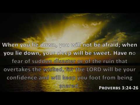 Proverbs 3:24-26, Holy Bible, NIV