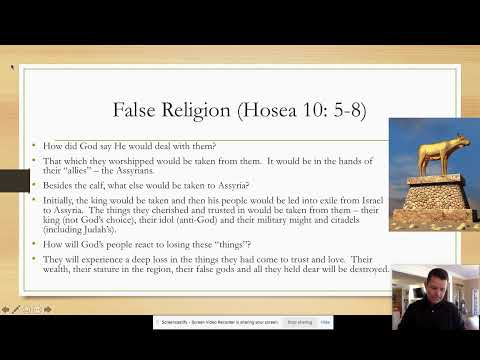 Sin Harvested (Hosea 10: 5-15)