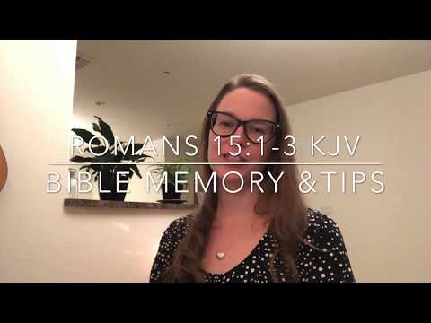 Romans 15:1-3 KJV