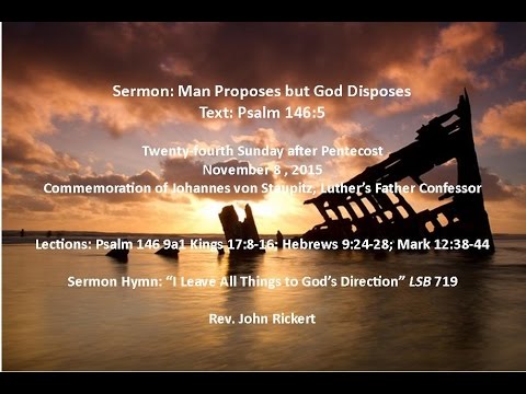 Psalm 146:5 Man Proposes but God Disposes