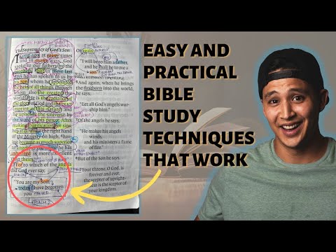 How to Study the Bible In Hebrews 1:3-5 | Bible Study For Beginners