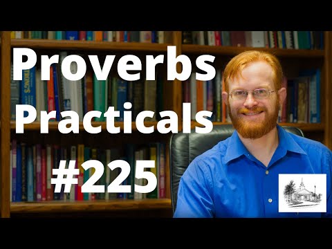 Proverbs Practicals 225 - Proverbs 24:30-31 -- Laziness and Understanding