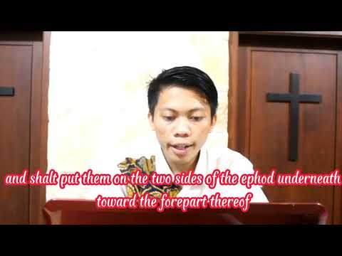 Reading The Book of Exodus 28:17-30