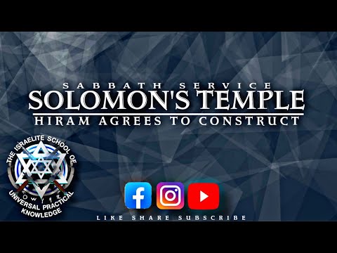 ISUPK - Washington D.C. Sabbath Service 1 Kings 4:30 - 1 Kings 6:26