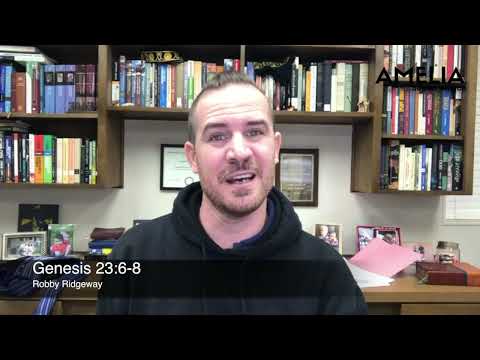 Devotional • Thursday 11.04.2021 • Genesis 23:6-8