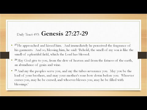 Dad’s Bible Tract 493 - Genesis 27:27-29