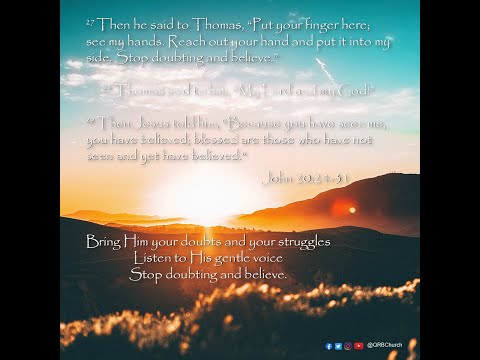 Daily Bible Readings - John 20:24-31 - Friday 24th April 2020