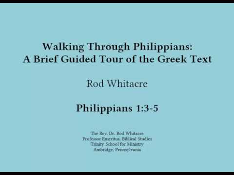 Walking Through Philippians 1:3-5