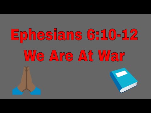 We Are At War Eph. 6:10-12 Northwest Philadelphia Church of Christ 3PM service 11/8/20