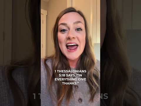 Why is giving thanks to God important?