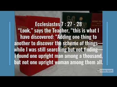 Bible verse Ecclesiastes 7:26-29