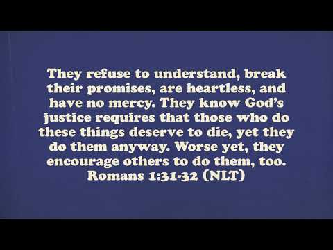 Romans 1:31-32 (NLT) Scripture Memory Song