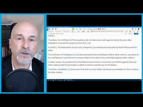 Lesson 40-Habakkuk 2:16-Thursday January 21, 2021