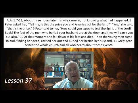 Acts 5:7-11 Lesson 37 May 11, 2022