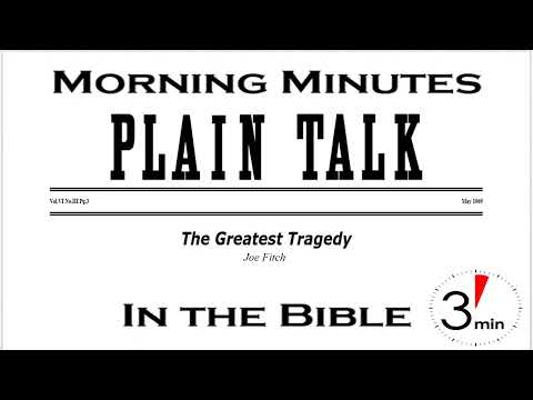 The Greatest Tragedy – Amos 3:9-15