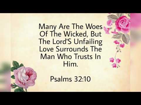 Bible words - Psalms 32:10