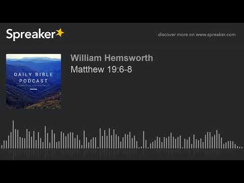 Matthew 19:6-8