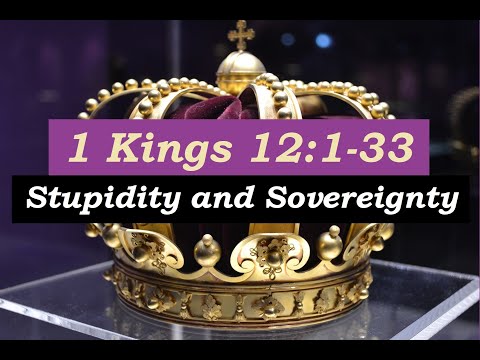 23-01-22 PM • 1 Kings 12:1-33 • Stupidity and Sovereignty