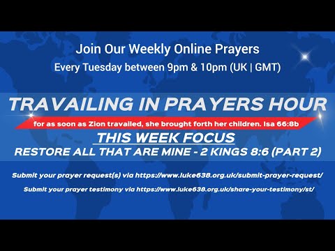 Restore all that are mine - 2 Kings 8:6 Part 2 (Restoration of Health) #RestorationOfHealth #Healing