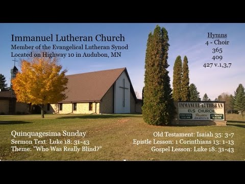 Who Was Really Blind? - Luke 18:31-43