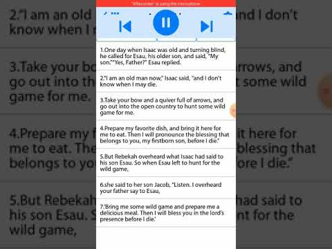 Genesis 27:1-46 #NoWordNoFood  #TheWordOfGodForYouToday #ListenWhileReading #NewLivingTranslation