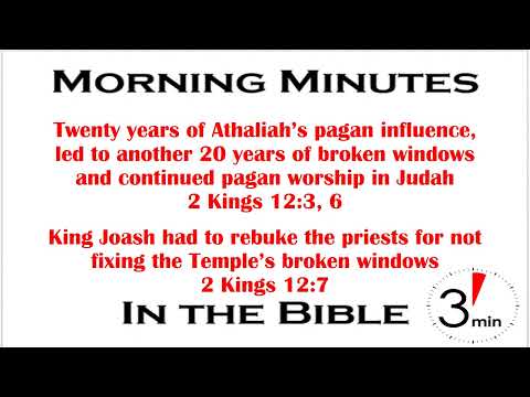 Jerusalem’s Broken Windows 2 Kings 12:1-8