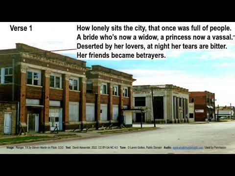 Lamentations 1:1-6  How Lonely Sits the City