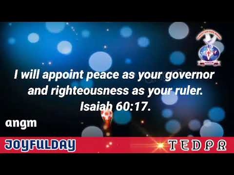 #Isaiah 60:17 #JOYFULDAY | #BIBLE #VERSE | #AATHMEEYA #YATHRA | #ANGM