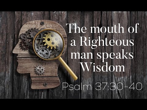 Psalms - through the eyes of The Living Letters ~ Psalm 37:30-40