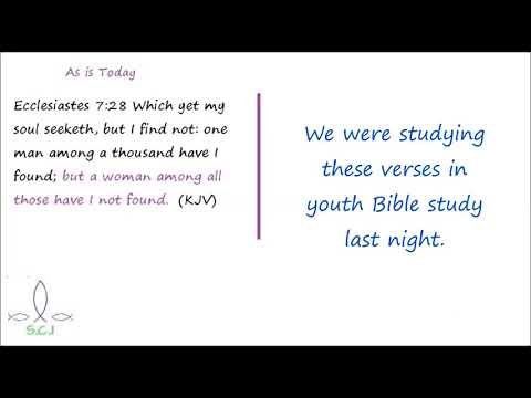 The Ecclesiastes 7:28 Daniel 7:25 Effect