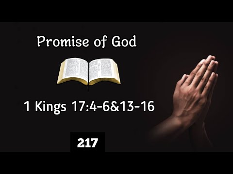 Promise of God- 1Kings 17:4-6&13-16