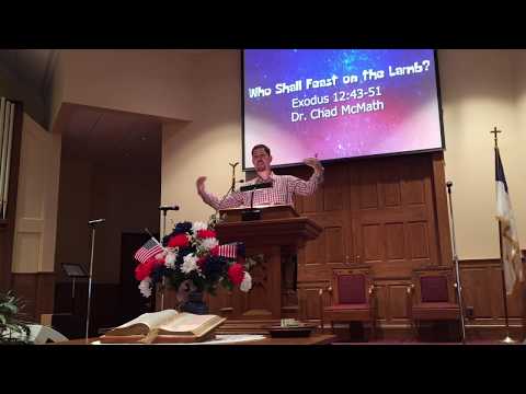 Exodus 12:43-51 - "Who Shall Feast on the Lamb?"