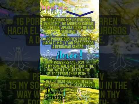 Versiculo Del Dia/Today's Verse: Proverbios/Proverbs 1:15-16