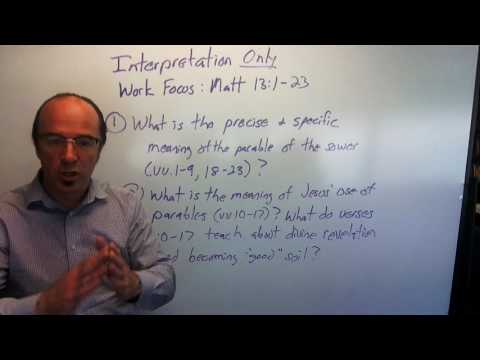 Instructions for Matthew 13:1–52