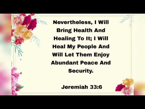 Bible words - Jeremiah 33:6