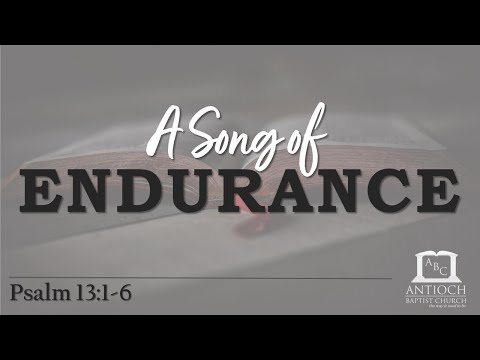 A Song of Endurance (Psalm 13:1-6)
