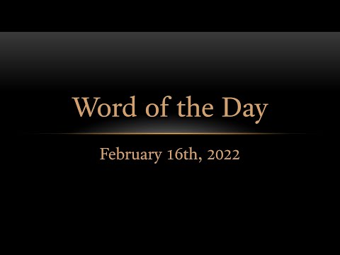 TURFJC Word of the Day for February 16th, 2022: Judges 11:1–2