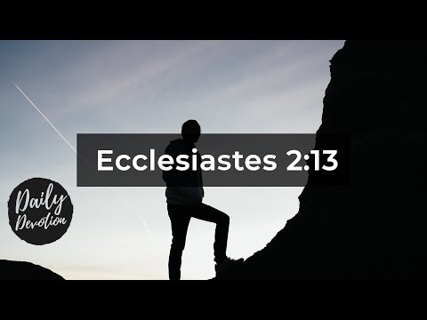 Daily Devotion || 15.08.2020 || Ecclesiastes 2:13 || Rev. Dawson Selvarajan