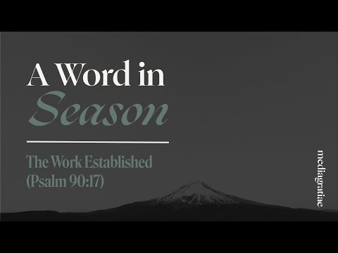 A Word in Season: The Work Established (Psalm 90:17)